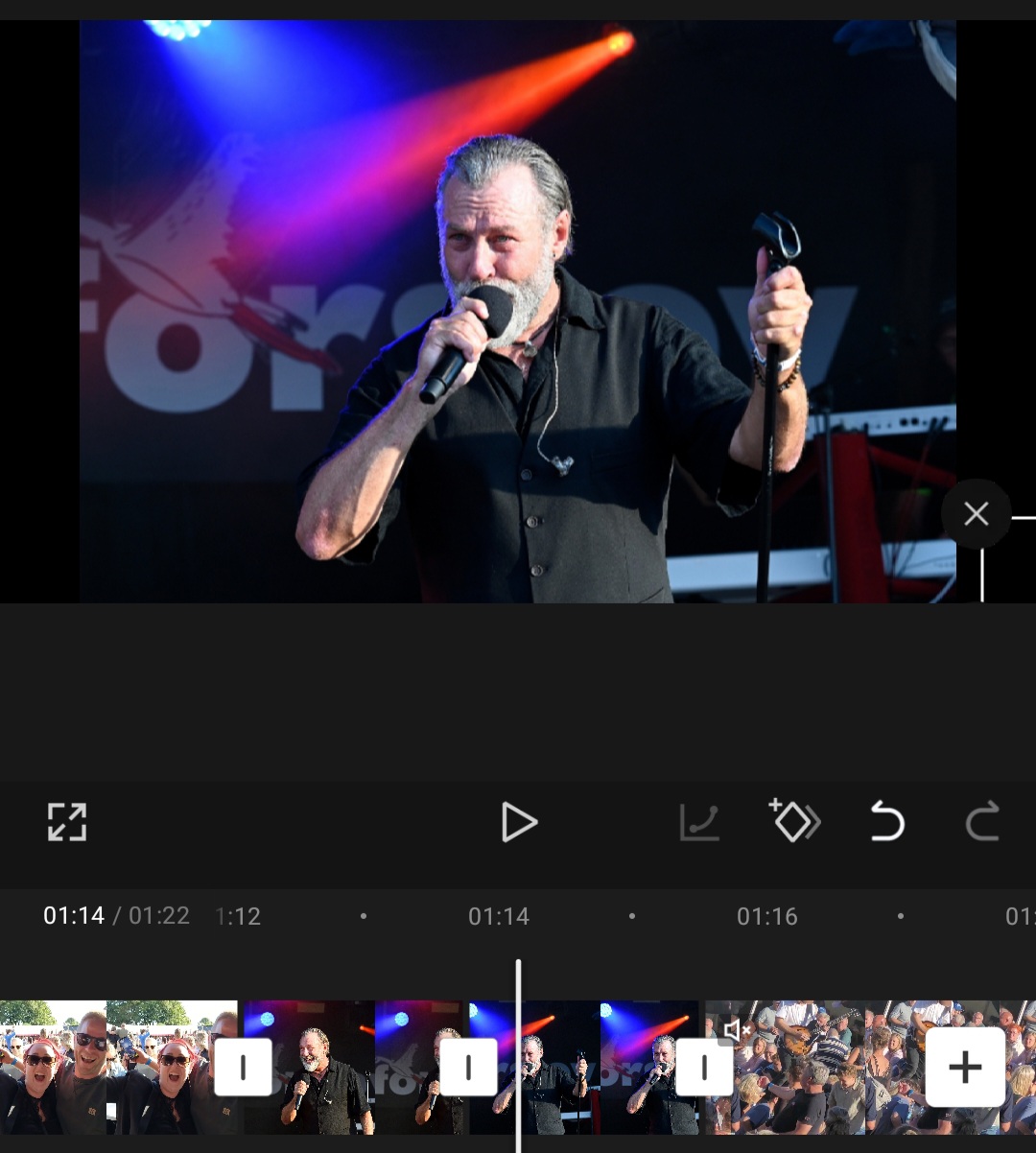 Videoredigering i CapCut af en film for Shubiforsjov